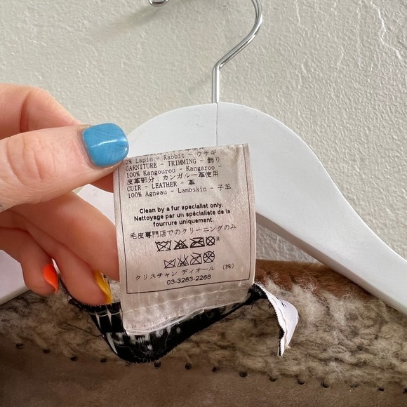 Christian Dior by John Galliano Vintage Fall 2000 Yak Cashmere Knit + Fur Coat - Picture 7 of 13